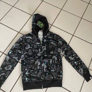 High quality Space Camo Shark Bape Hoodie (M)